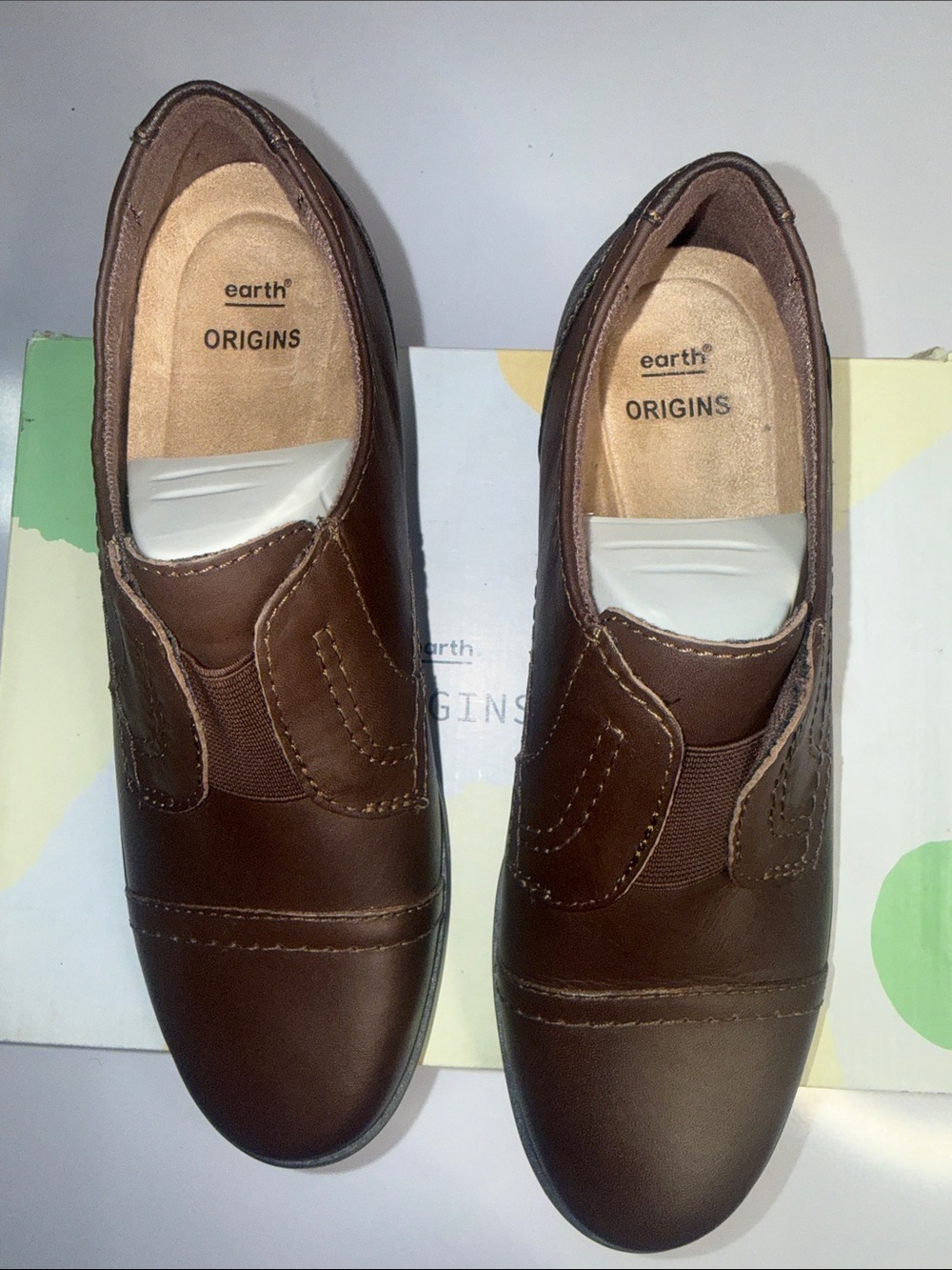 Earth Origins Men's Slip-On Loafers in Brown